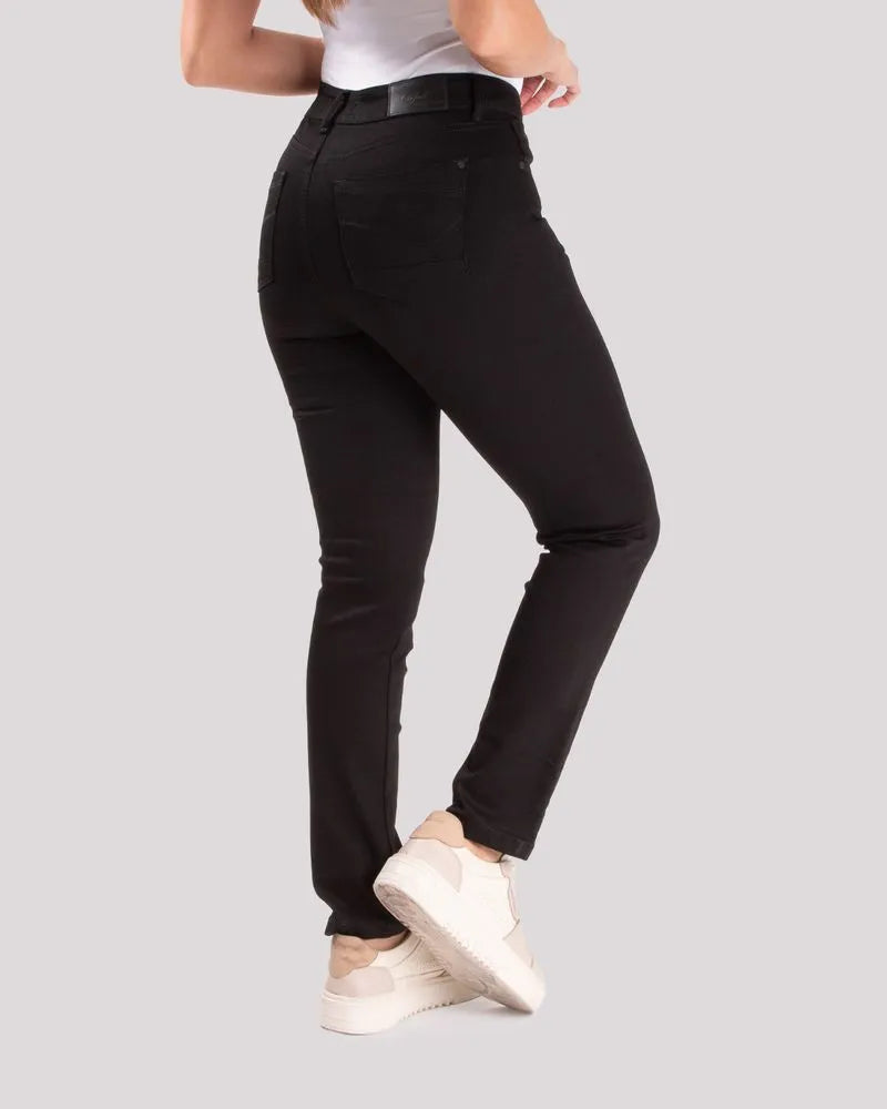 Jean Dama Oxford 041427 Tiro Alto Negro