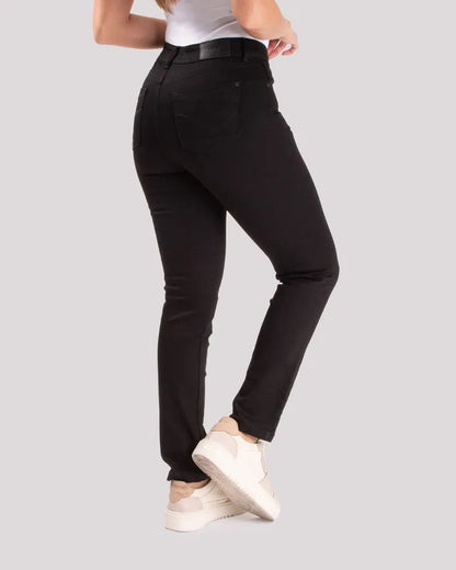 Jean Dama Oxford 041427 Tiro Alto Negro