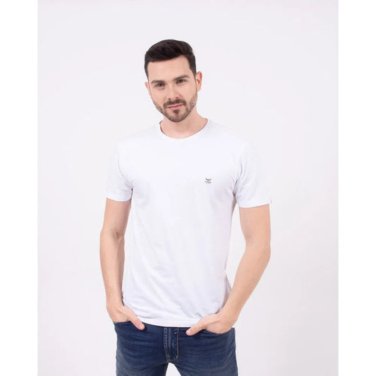 Camiseta Cuello Redondo Oxford 333426 Blanco