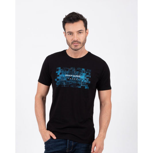 Camiseta Cuello Redondo Oxford 333487 Negro