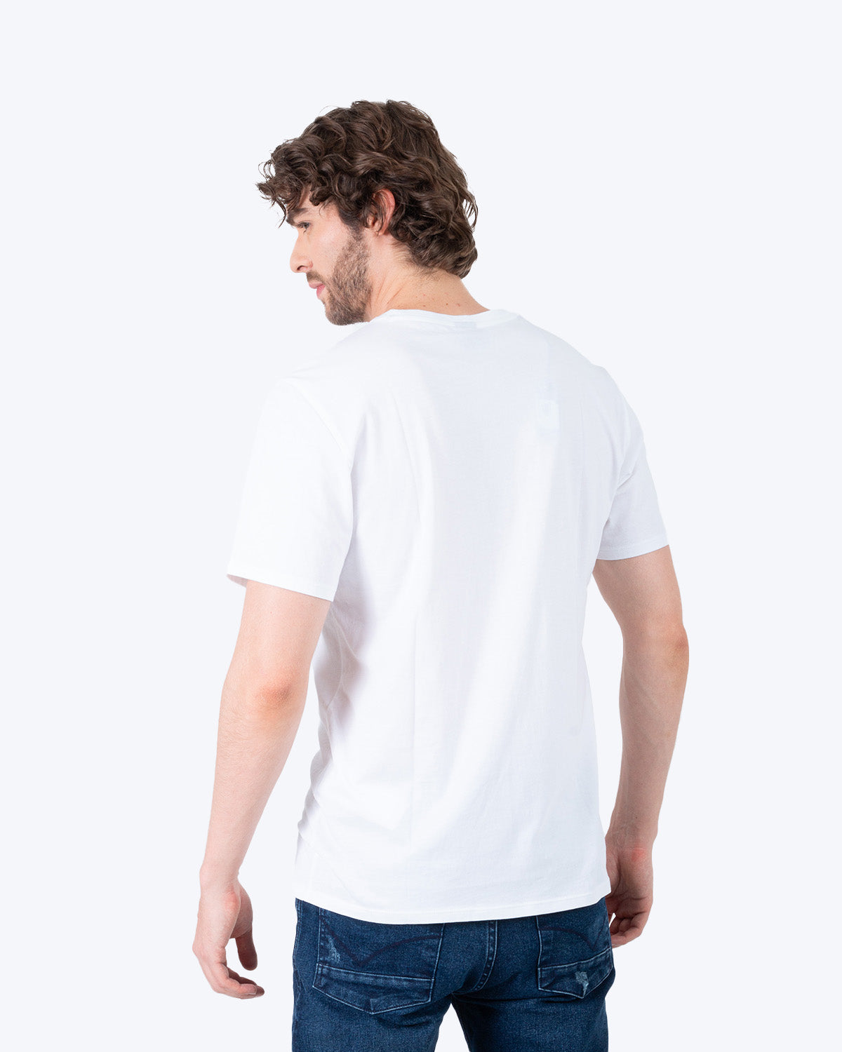 Camiseta Cuello Redondo Oxford 333522 Blanco