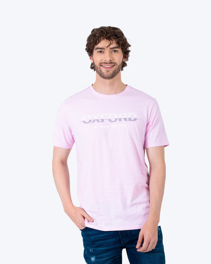 Camiseta Cuello Redondo Oxford 333532 Rosado