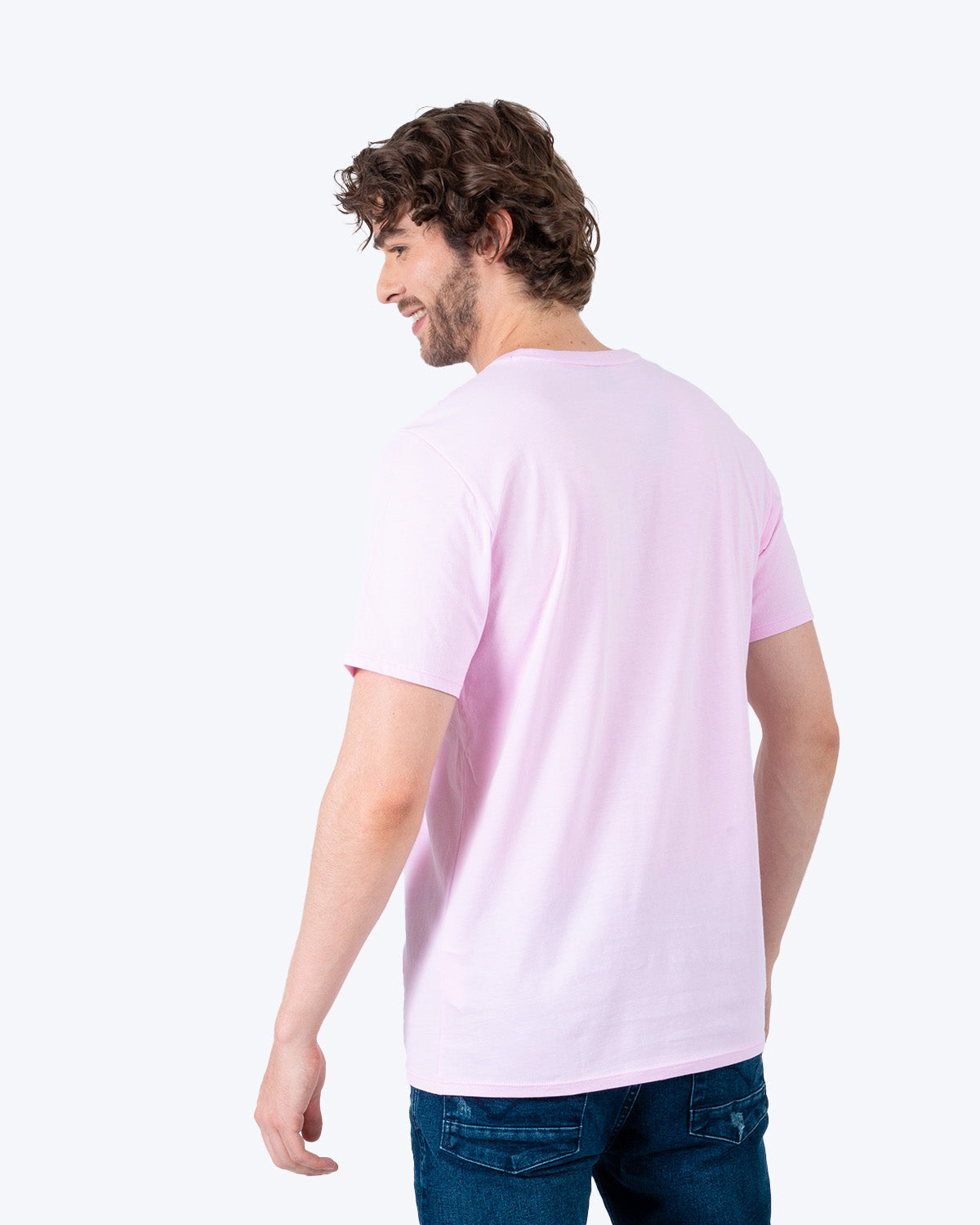 Camiseta Cuello Redondo Oxford 333532 Rosado