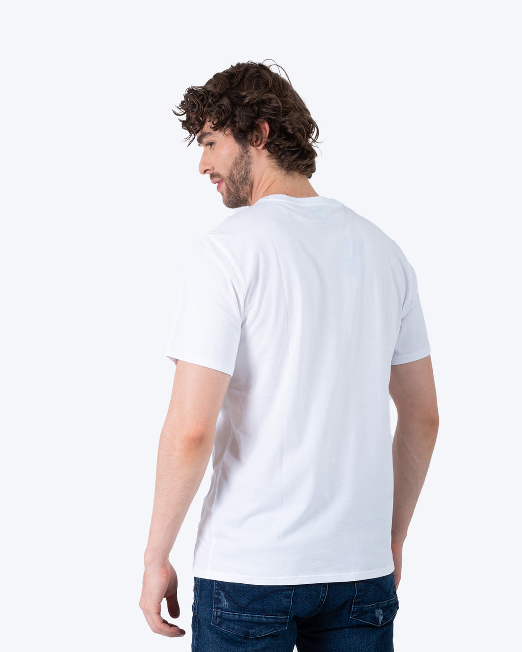 Camiseta Cuello Redondo Oxford 333534 Blanco