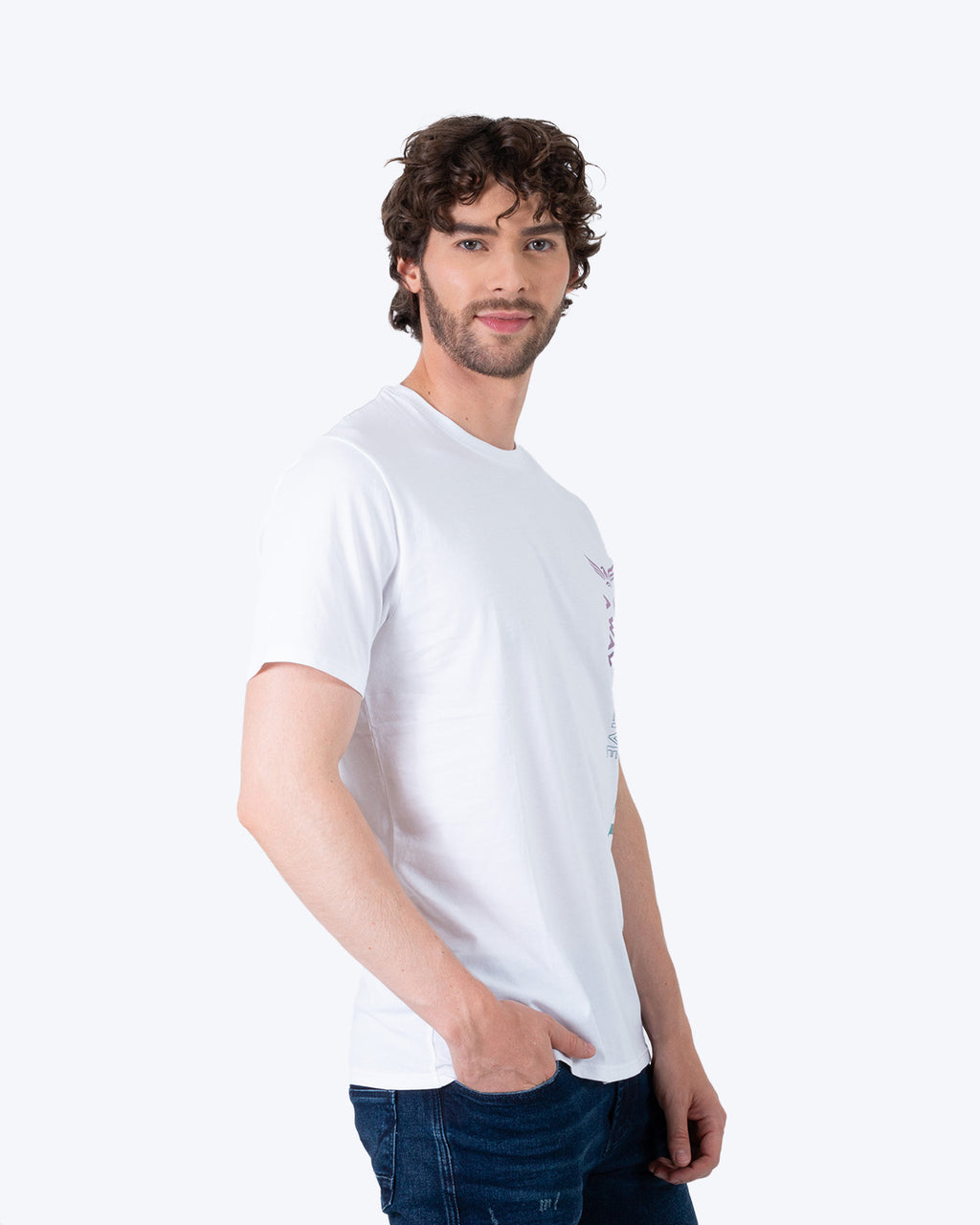Camiseta Cuello Redondo Oxford 333534 Blanco
