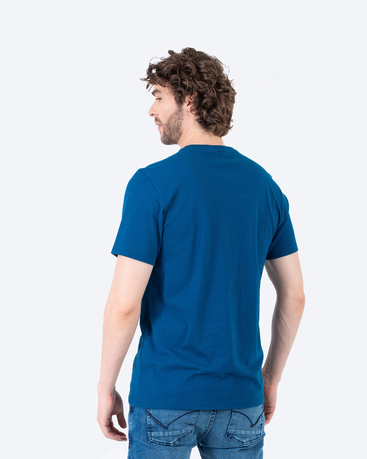 Camiseta Cuello Redondo Oxford 333540 Azul Navy