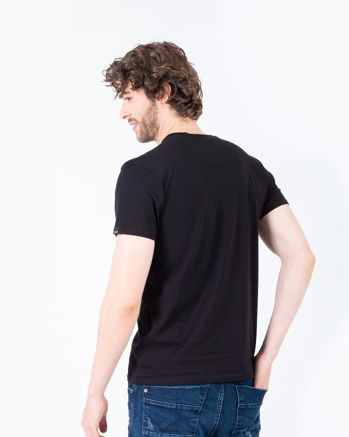 Camiseta Cuello Redondo Oxford 333562 Negro