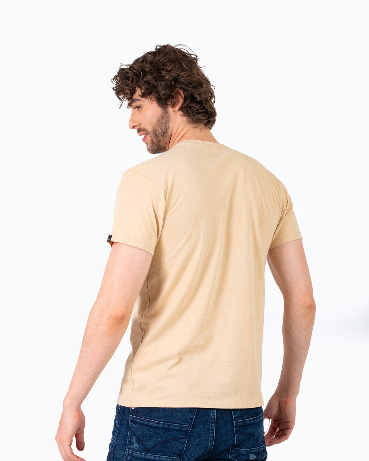 Camiseta Cuello Redondo Oxford 333590 Nude