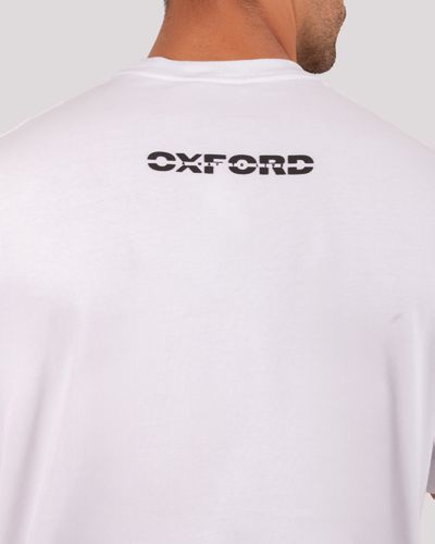 Camiseta Cuello Redondo Oxford 333665 Oversized Blanco