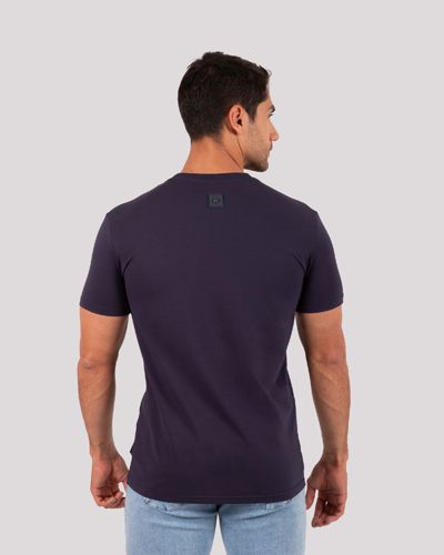 Camiseta Cuello Redondo Oxford 333678 Azul Oscuro