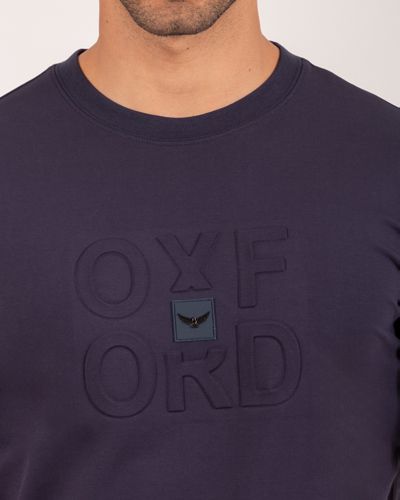 Camiseta Cuello Redondo Oxford 333678 Azul Oscuro