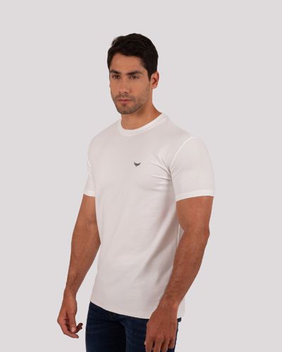 Camiseta Cuello Redondo Oxford 333688 Blanco