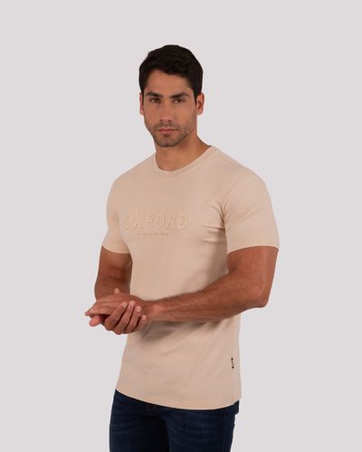 Camiseta Cuello Redondo Oxford 333689 Beige