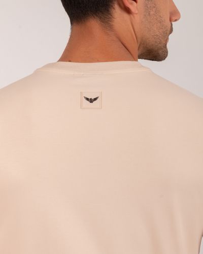 Camiseta Cuello Redondo Oxford 333689 Beige