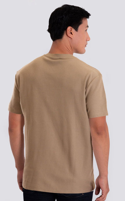 Camiseta Cuello Redondo Oxford 333730 Beige Oscuro