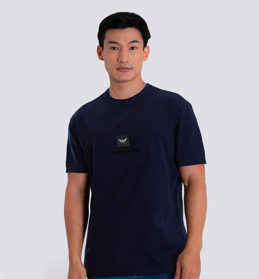 Camiseta Cuello Redondo Oxford 333742 Azul Oscuro