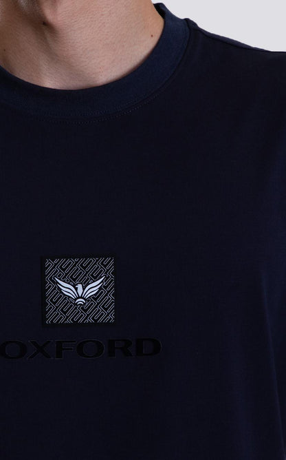 Camiseta Cuello Redondo Oxford 333742 Azul Oscuro