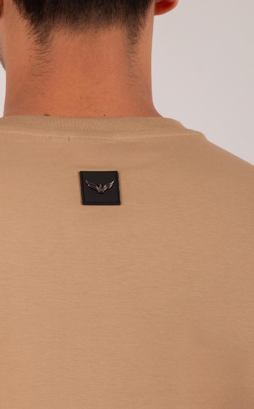 Camiseta Cuello Redondo Oxford 333748 Kaqui