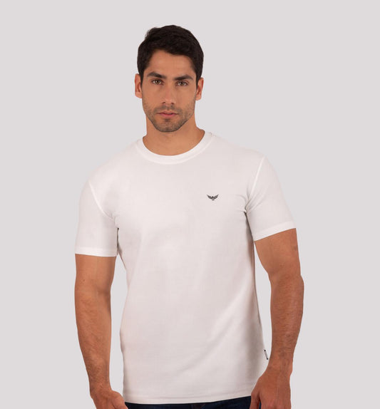 Camiseta Cuello Redondo Oxford 333749 Blanco