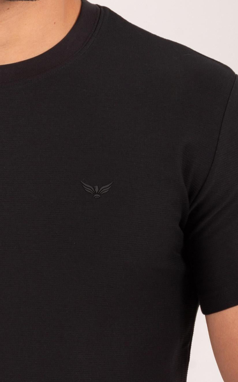 Camiseta Cuello Redondo Oxford 333750 Negro