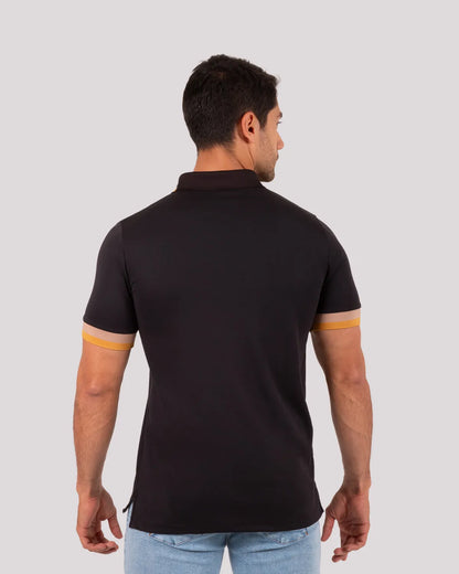 Camiseta Polo Oxford 022403 Negro