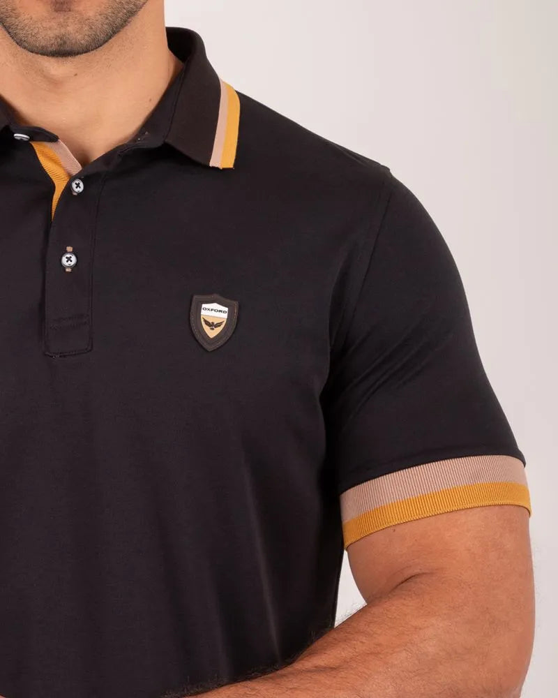 Camiseta Polo Oxford 022403 Negro