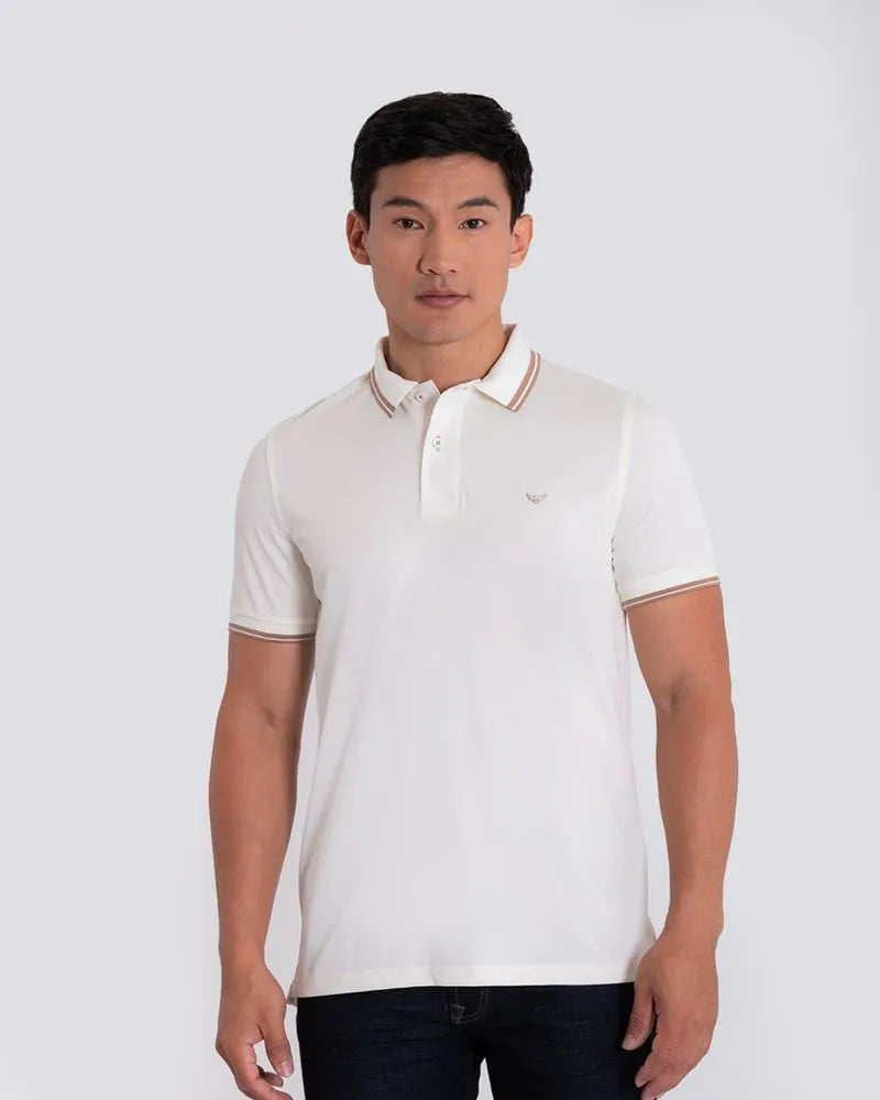 Camiseta Polo Oxford 022476 Crudo