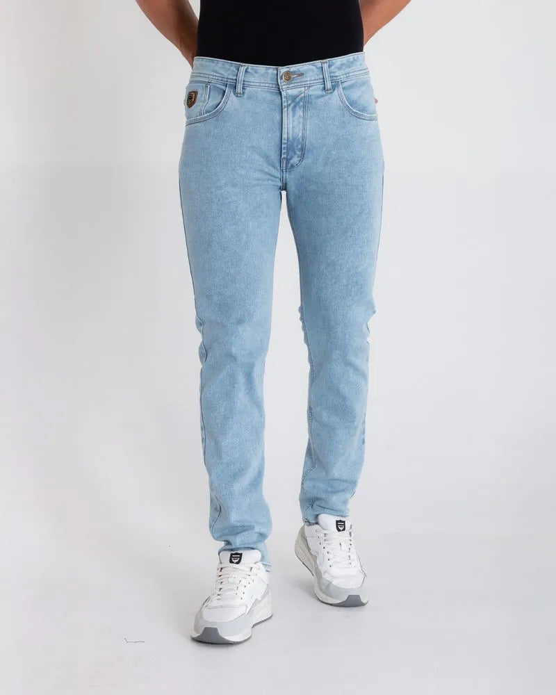 Jean Hombre Oxford 012065 Comfort Regular Azul Claro
