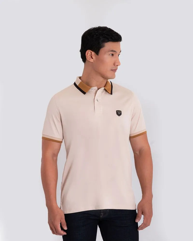 Camiseta Polo Oxford 022540 Beige