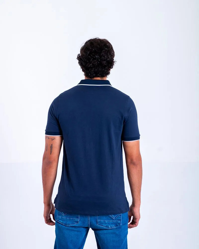 Camiseta Polo Oxford 022558 Azul