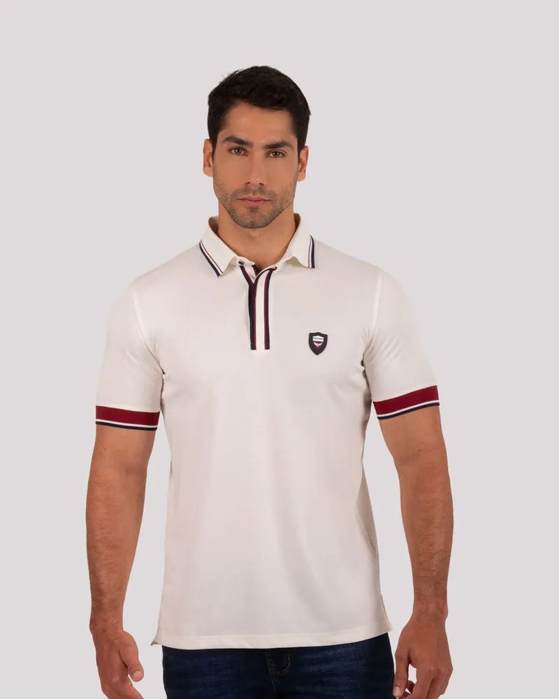 Camiseta Polo Oxford 022405 Crudo