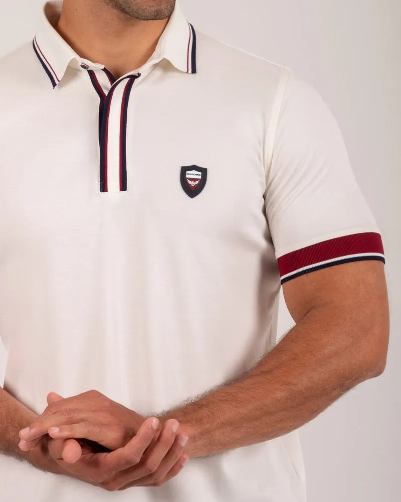 Camiseta Polo Oxford 022405 Crudo