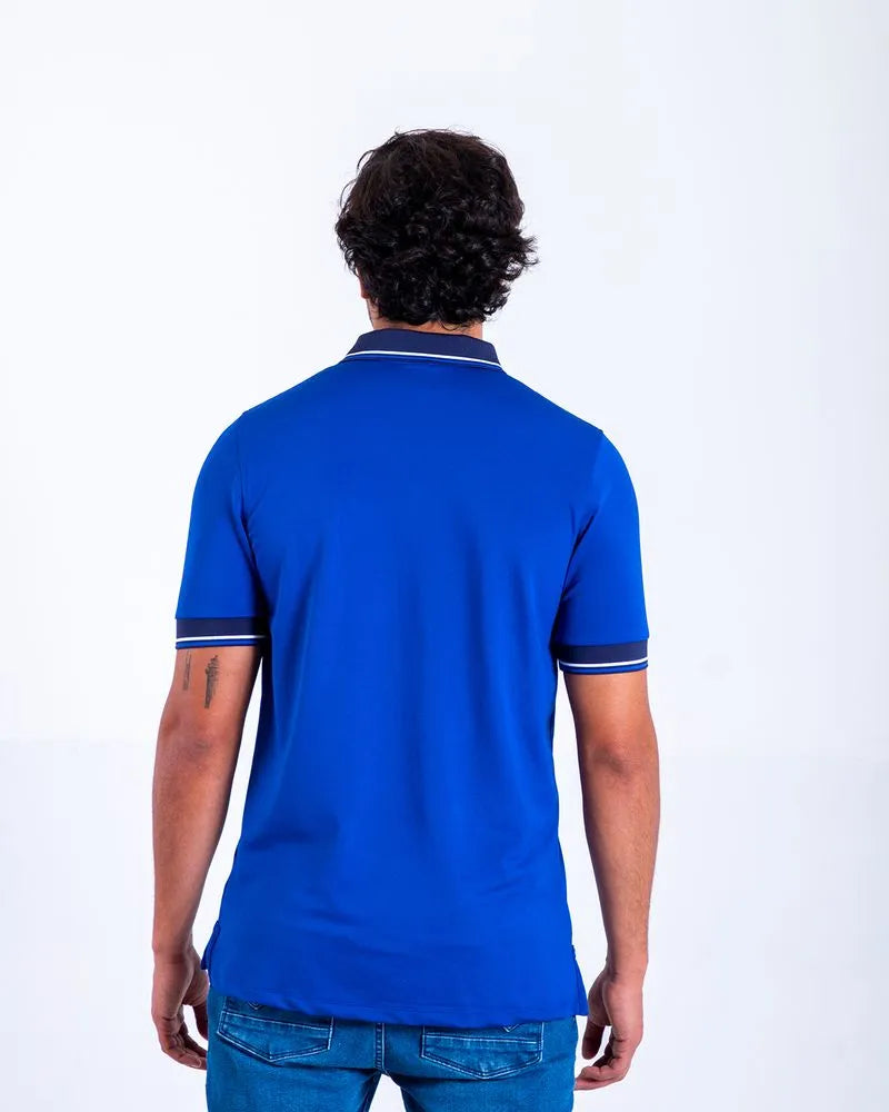 Camiseta Polo Oxford 022581 Azul Electrico