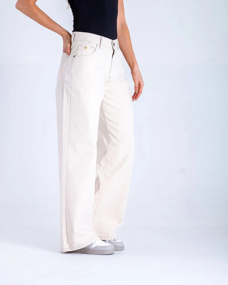 Jean Dama Oxford 041503 Crudo Wide Leg