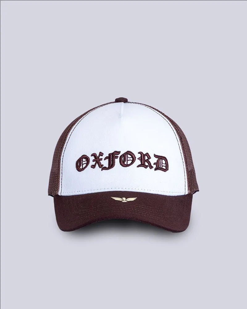 Gorra Oxford 125581 Cafe Malla Con Bordado
