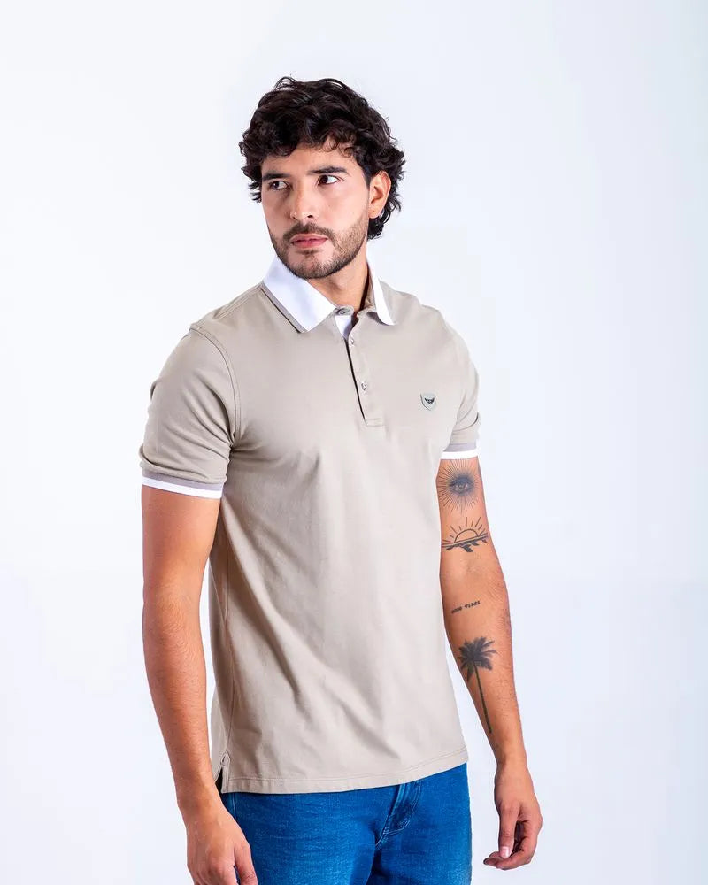 Camiseta Polo Oxford 022583 Verde Pistacho
