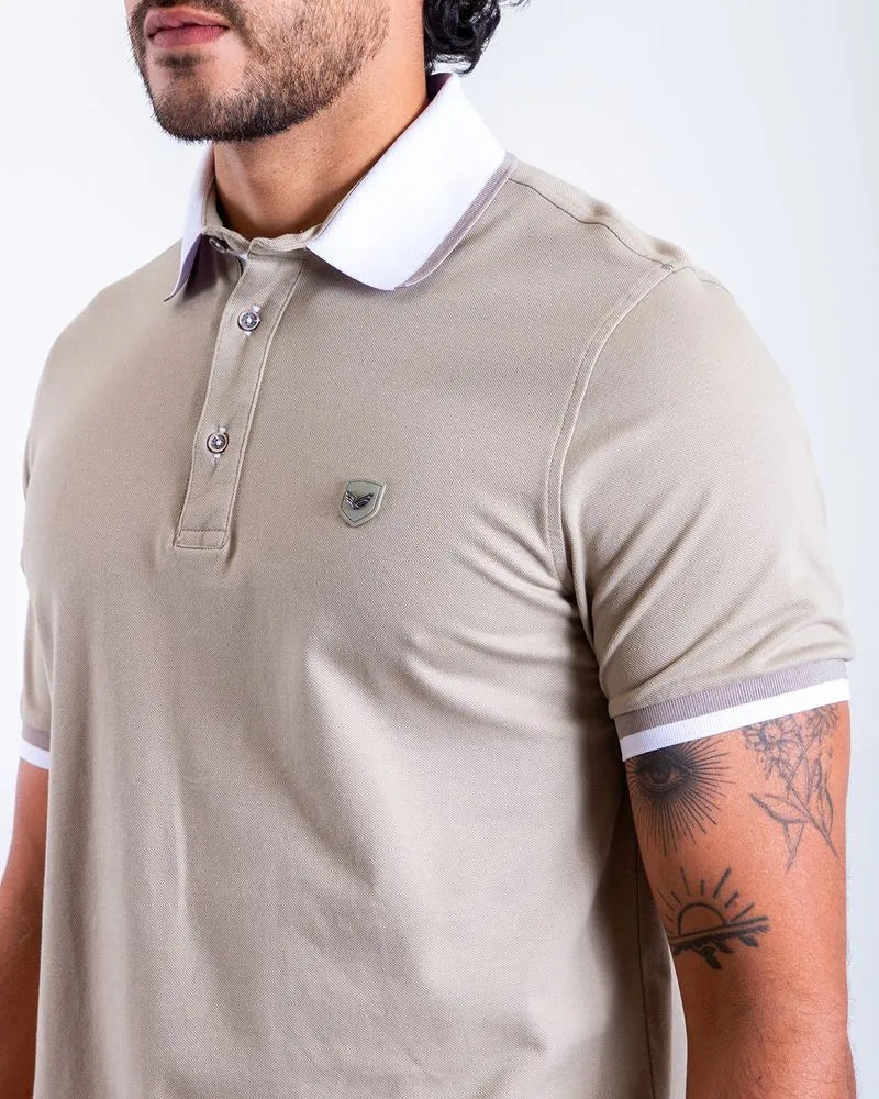 Camiseta Polo Oxford 022583 Verde Pistacho