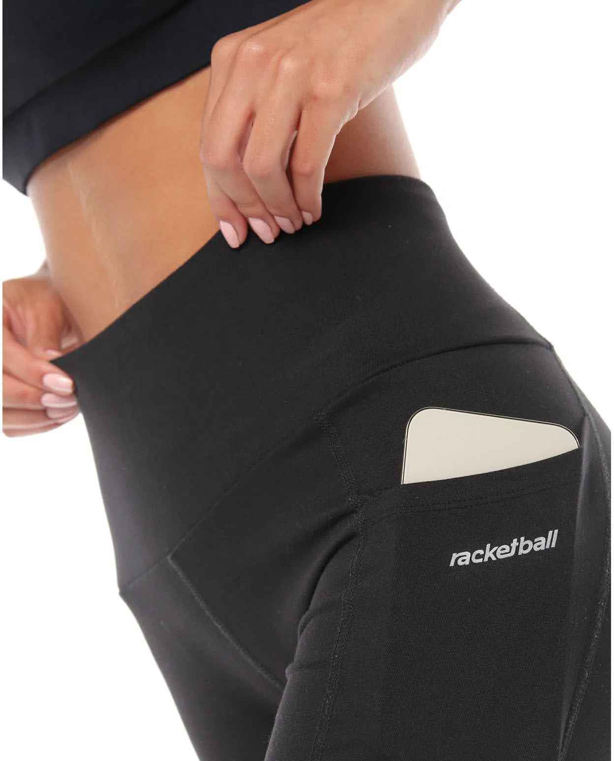 Racketball Licra Larga Power Con Bolsillo Mujer 42612 Negro