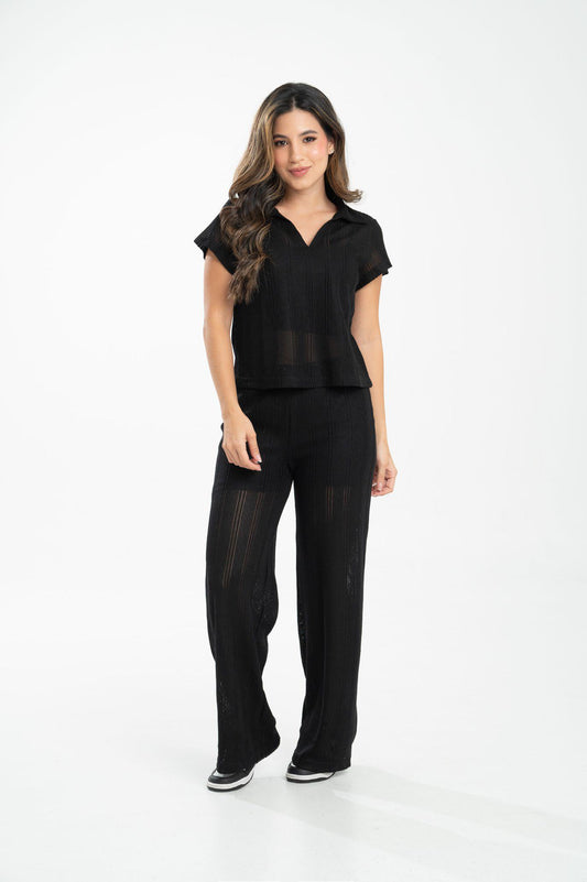Blusa Ragstyle Pf31113680 Lushot Negro Tejida