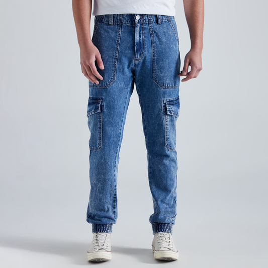 Jean Hombre Americanino 531E903 Jogger Cargo Azul Medio