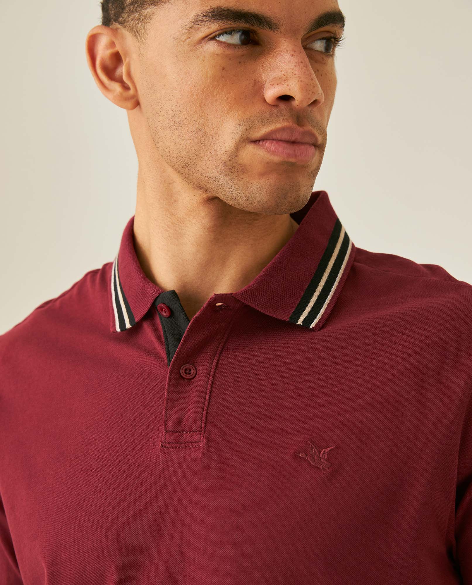 Camiseta Polo Chevignon 601H013 Slim Fit Rojo Zinfandel Oscuro