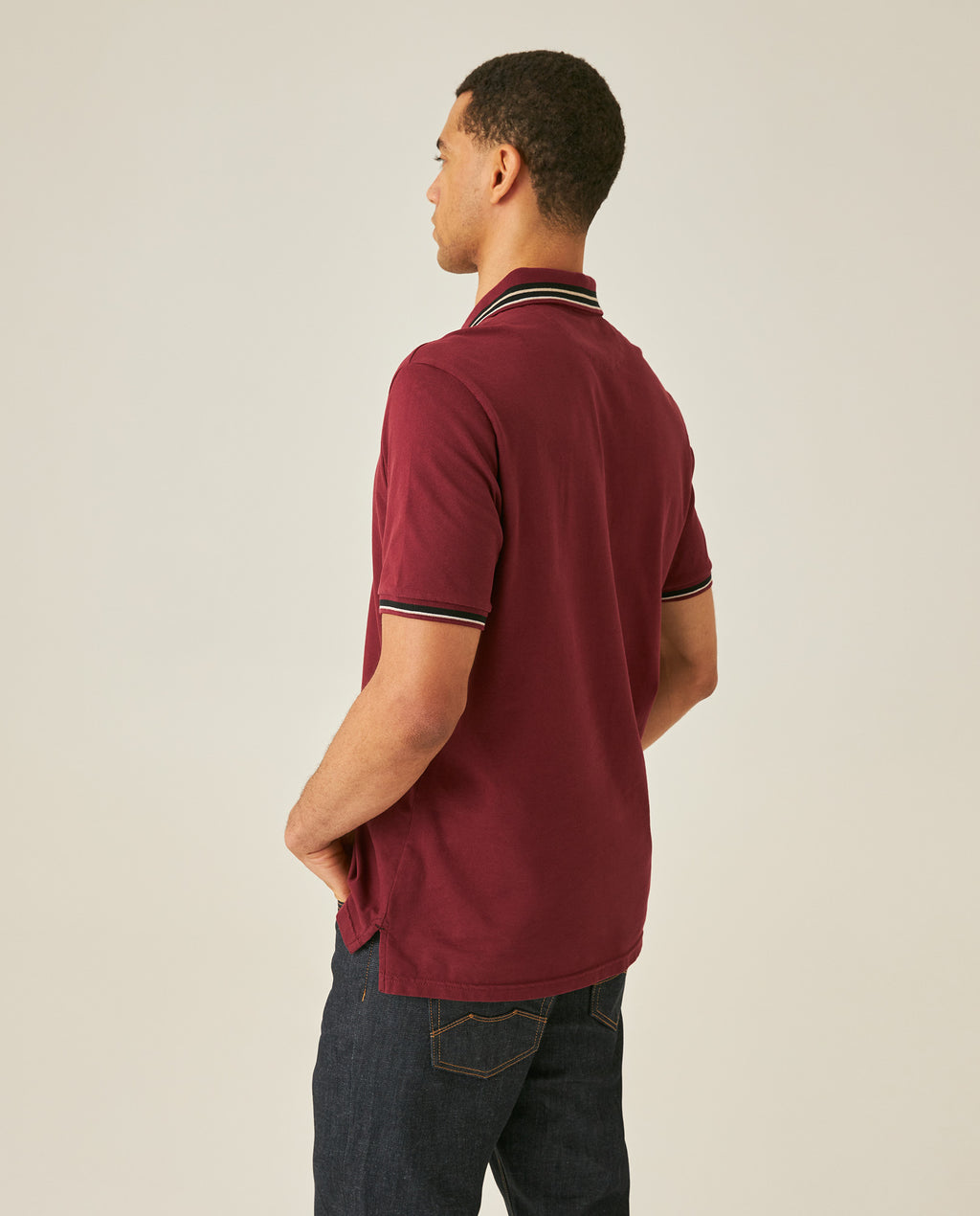 Camiseta Polo Chevignon 601H013 Slim Fit Rojo Zinfandel Oscuro