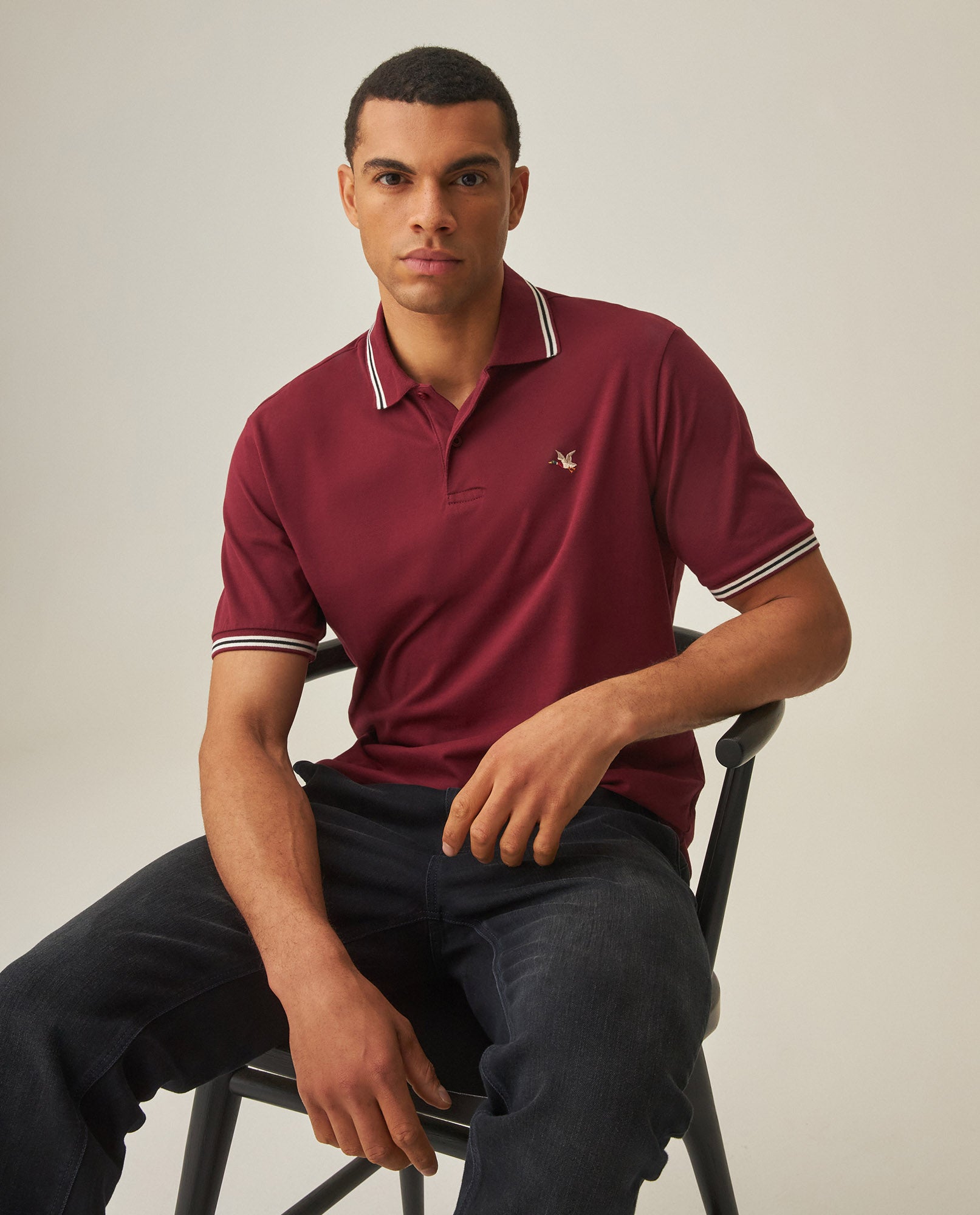 Camiseta Polo Chevignon 602H008 Classic Fit Rojo Zinfandel Oscuro