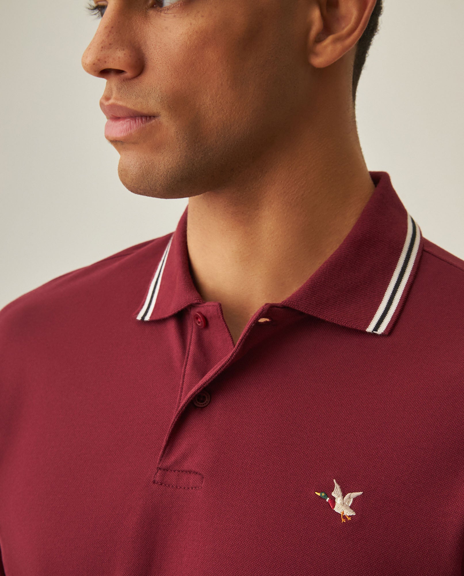Camiseta Polo Chevignon 602H008 Classic Fit Rojo Zinfandel Oscuro