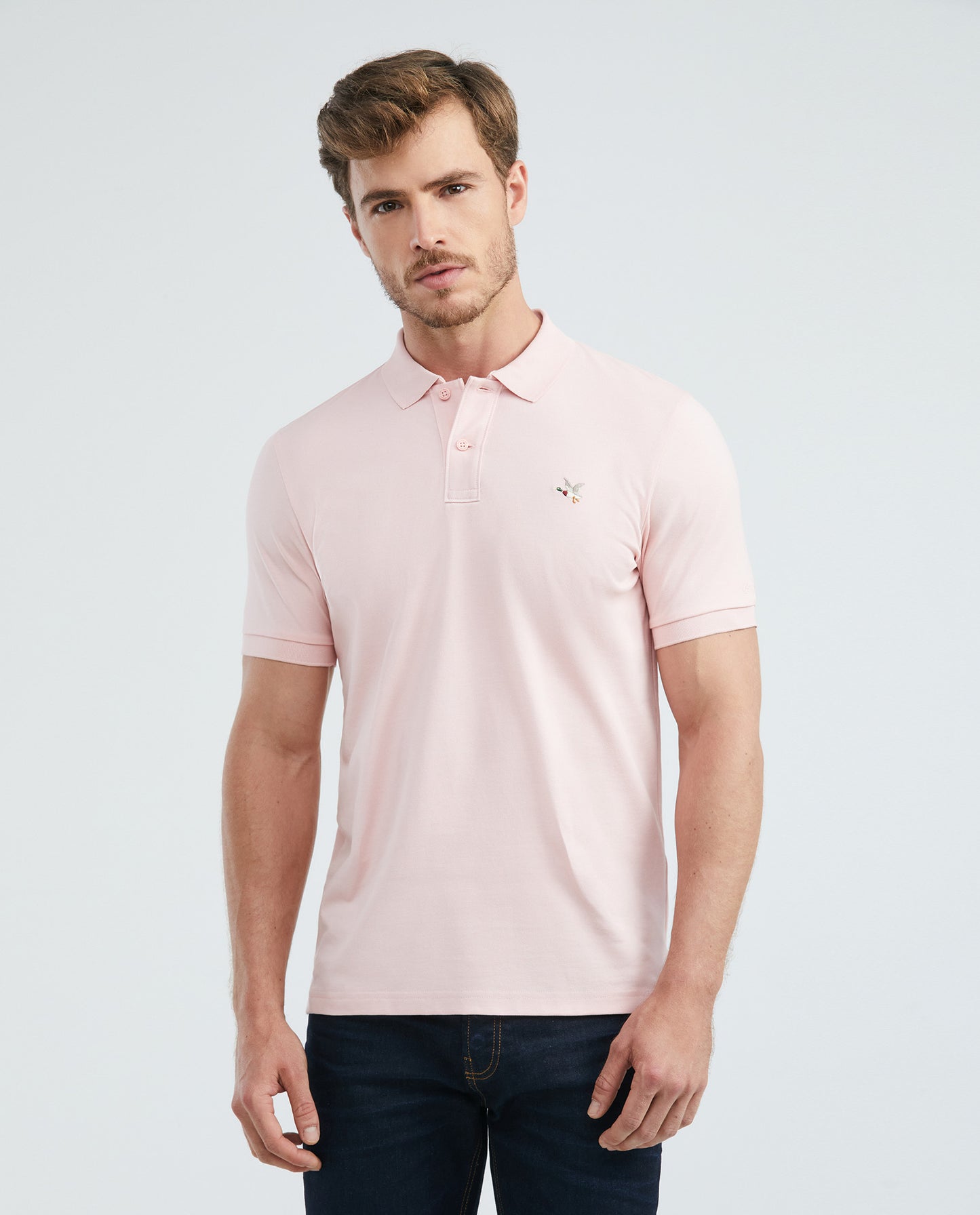 Camiseta Polo Chevignon 609E001 Slim Fit Rosa
