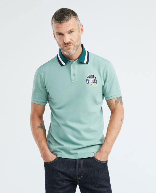 Camiseta Polo Chevignon 609E006 Slim Fit Verde Medio