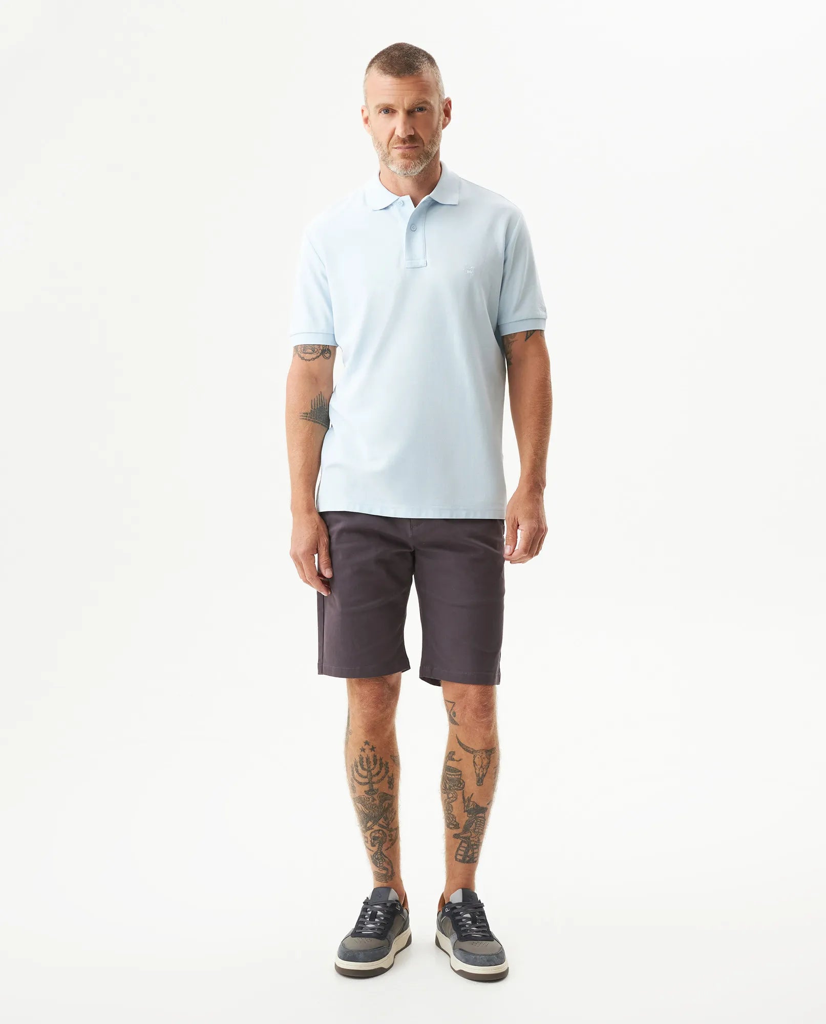 Camiseta Polo Chevignon 609G000 Classic Fit Azul Ligero Claro