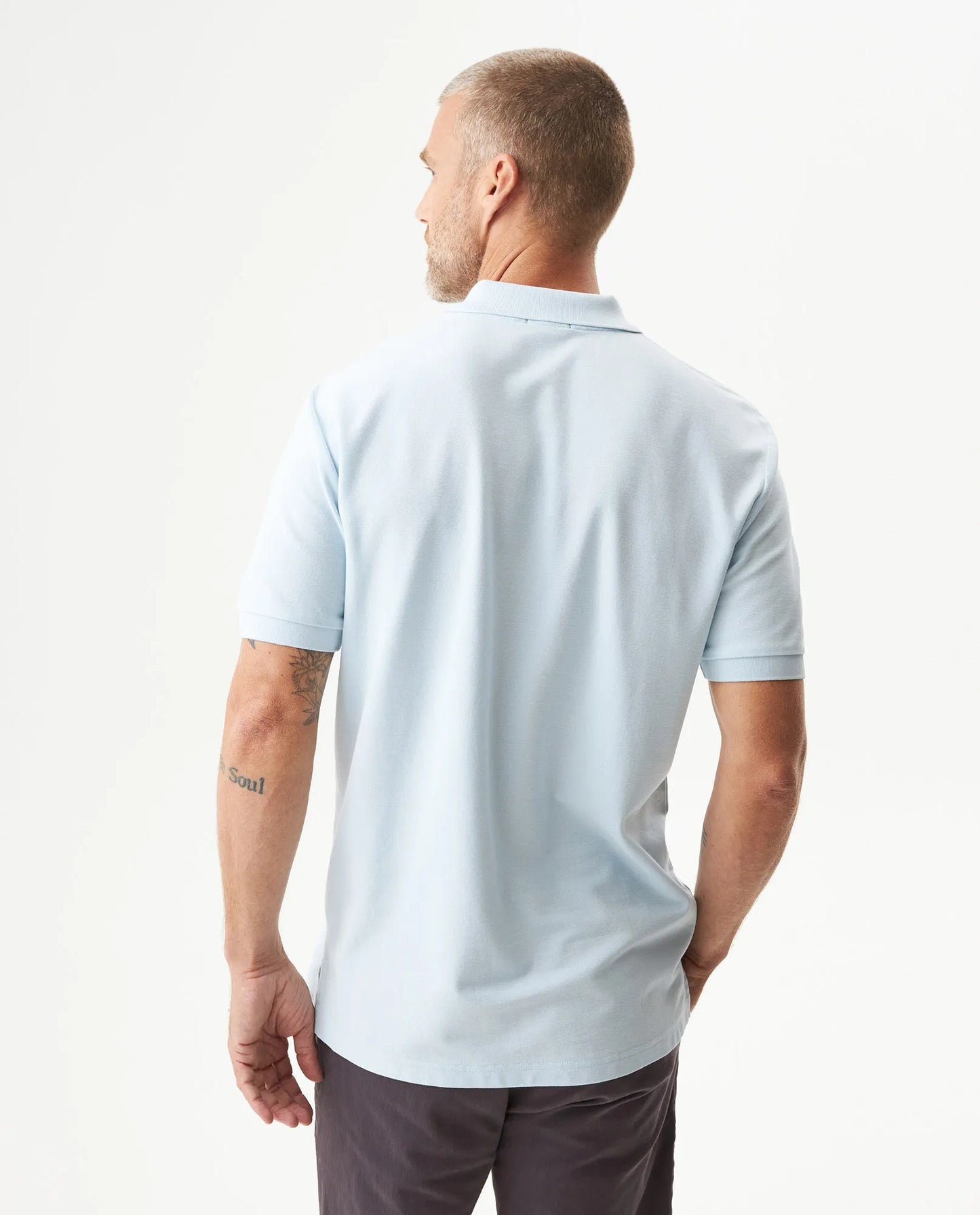 Camiseta Polo Chevignon 609G000 Classic Fit Azul Ligero Claro