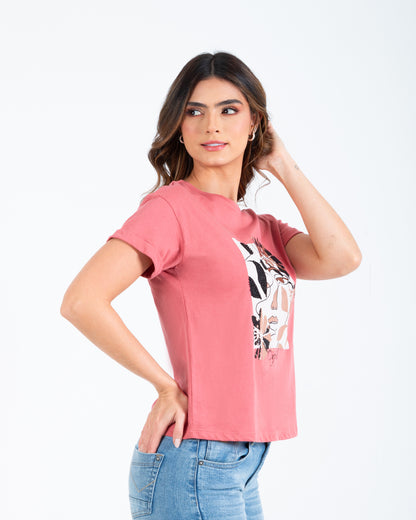 Camiseta Dama Oxford 641420 Salmon