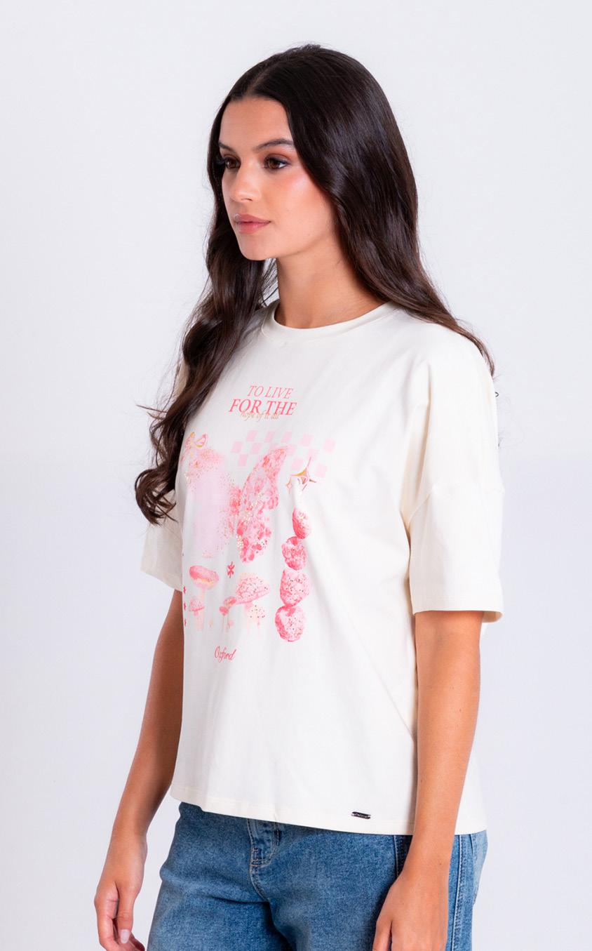 Camiseta Dama Oxford 641554 Ivory